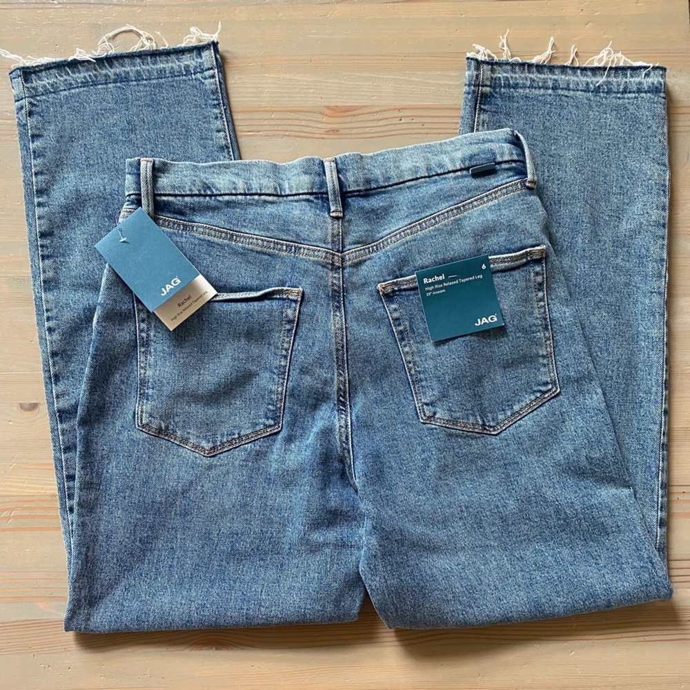 NWT JAG Rachel High Rise Relaxed Tapered Leg Jeans 6 8 10 - Picture 5 of 13